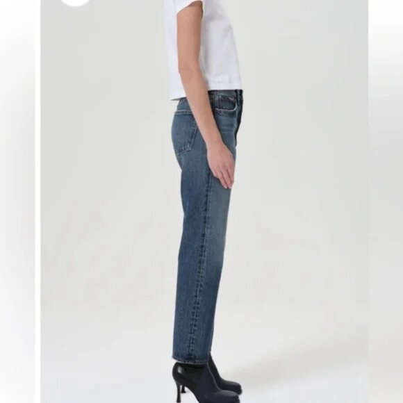 Agolde 90s Jean Imagine Mid Rise Straight B45  Women's Sz 23 - Picture 7 of 15